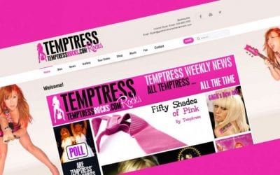 Temptress Rocks Website