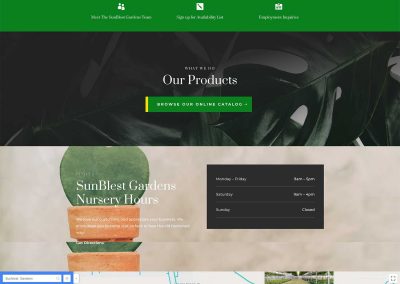 Sunblest Gardens Website Build